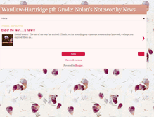Tablet Screenshot of 5thgradenoteworthynews.blogspot.com