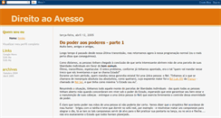 Desktop Screenshot of direitoaoavesso.blogspot.com