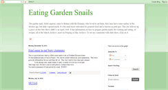 Desktop Screenshot of eatinggardensnails.blogspot.com