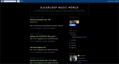 Desktop Screenshot of djcarlospmusicworld.blogspot.com