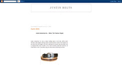 Desktop Screenshot of justinbelts.blogspot.com