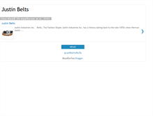 Tablet Screenshot of justinbelts.blogspot.com