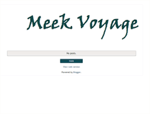 Tablet Screenshot of meekvoyage.blogspot.com