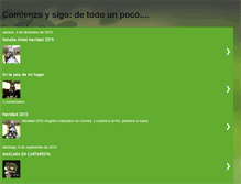 Tablet Screenshot of comienzoysigo.blogspot.com