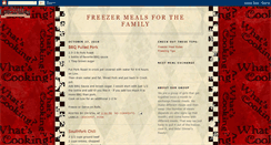 Desktop Screenshot of familyfreezermeals.blogspot.com