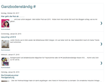 Tablet Screenshot of ganzbodenstaendig.blogspot.com