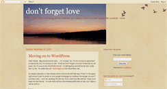 Desktop Screenshot of dontforgetlove.blogspot.com