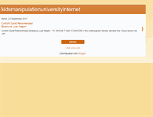 Tablet Screenshot of kidsmanipulationuniversityinternet.blogspot.com