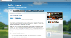 Desktop Screenshot of blogcricketlovers.blogspot.com