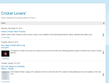 Tablet Screenshot of blogcricketlovers.blogspot.com