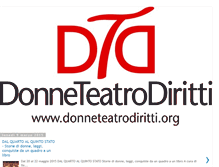 Tablet Screenshot of donneteatrodiritti.blogspot.com