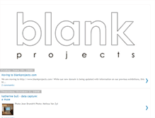 Tablet Screenshot of blankprojects.blogspot.com