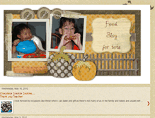 Tablet Screenshot of foodfortots.blogspot.com