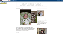 Desktop Screenshot of crazyharrisfamily.blogspot.com