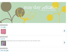 Tablet Screenshot of maydaystudiodesigns.blogspot.com