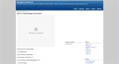 Desktop Screenshot of djangoframework.blogspot.com