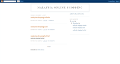 Desktop Screenshot of malaysiaonline-shopping.blogspot.com