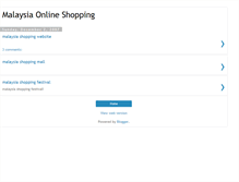 Tablet Screenshot of malaysiaonline-shopping.blogspot.com