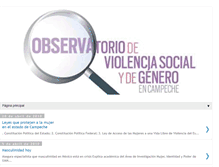 Tablet Screenshot of observatorioviolenciacam.blogspot.com