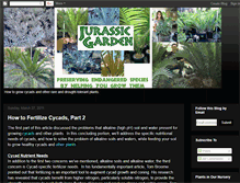 Tablet Screenshot of jurassicgarden.blogspot.com