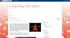 Desktop Screenshot of controllinghivaids.blogspot.com