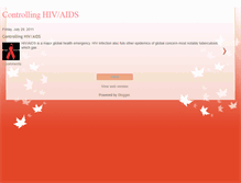 Tablet Screenshot of controllinghivaids.blogspot.com