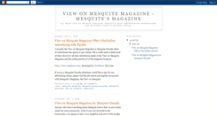 Desktop Screenshot of mesquitemagazine.blogspot.com