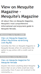 Mobile Screenshot of mesquitemagazine.blogspot.com