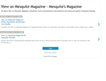 Tablet Screenshot of mesquitemagazine.blogspot.com