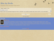 Tablet Screenshot of bluejaybooks.blogspot.com