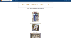 Desktop Screenshot of butternutsagetutorials.blogspot.com