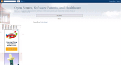 Desktop Screenshot of opensourceandpatents.blogspot.com