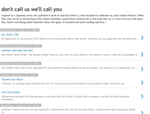 Tablet Screenshot of dontcallus.blogspot.com