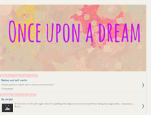 Tablet Screenshot of onceupoadream.blogspot.com