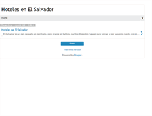 Tablet Screenshot of hotelesdeelsalvador.blogspot.com