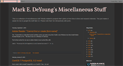 Desktop Screenshot of markedeyoung.blogspot.com