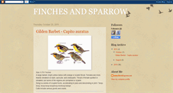 Desktop Screenshot of finchesandsparrow.blogspot.com