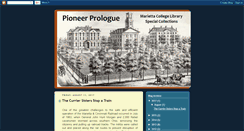 Desktop Screenshot of pioneerprologue.blogspot.com