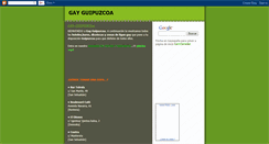 Desktop Screenshot of gayguipuzcoa.blogspot.com