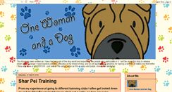 Desktop Screenshot of onewomanandadog83.blogspot.com