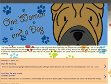 Tablet Screenshot of onewomanandadog83.blogspot.com