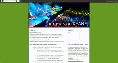 Desktop Screenshot of eyesonkeane.blogspot.com