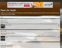 Tablet Screenshot of healthinreallife.blogspot.com