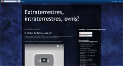 Desktop Screenshot of extraterrestres-intraterrestres.blogspot.com