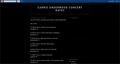 Desktop Screenshot of carrieunderwoodconcertdates5733.blogspot.com