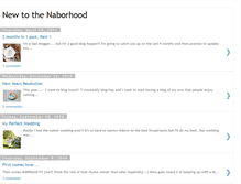 Tablet Screenshot of newtothenaborhood.blogspot.com