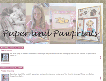 Tablet Screenshot of paperandpawprints.blogspot.com