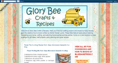 Desktop Screenshot of glorybeecraftsandrecipes.blogspot.com