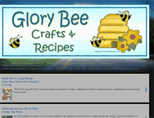 Tablet Screenshot of glorybeecraftsandrecipes.blogspot.com