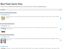 Tablet Screenshot of bestflashgamesites.blogspot.com